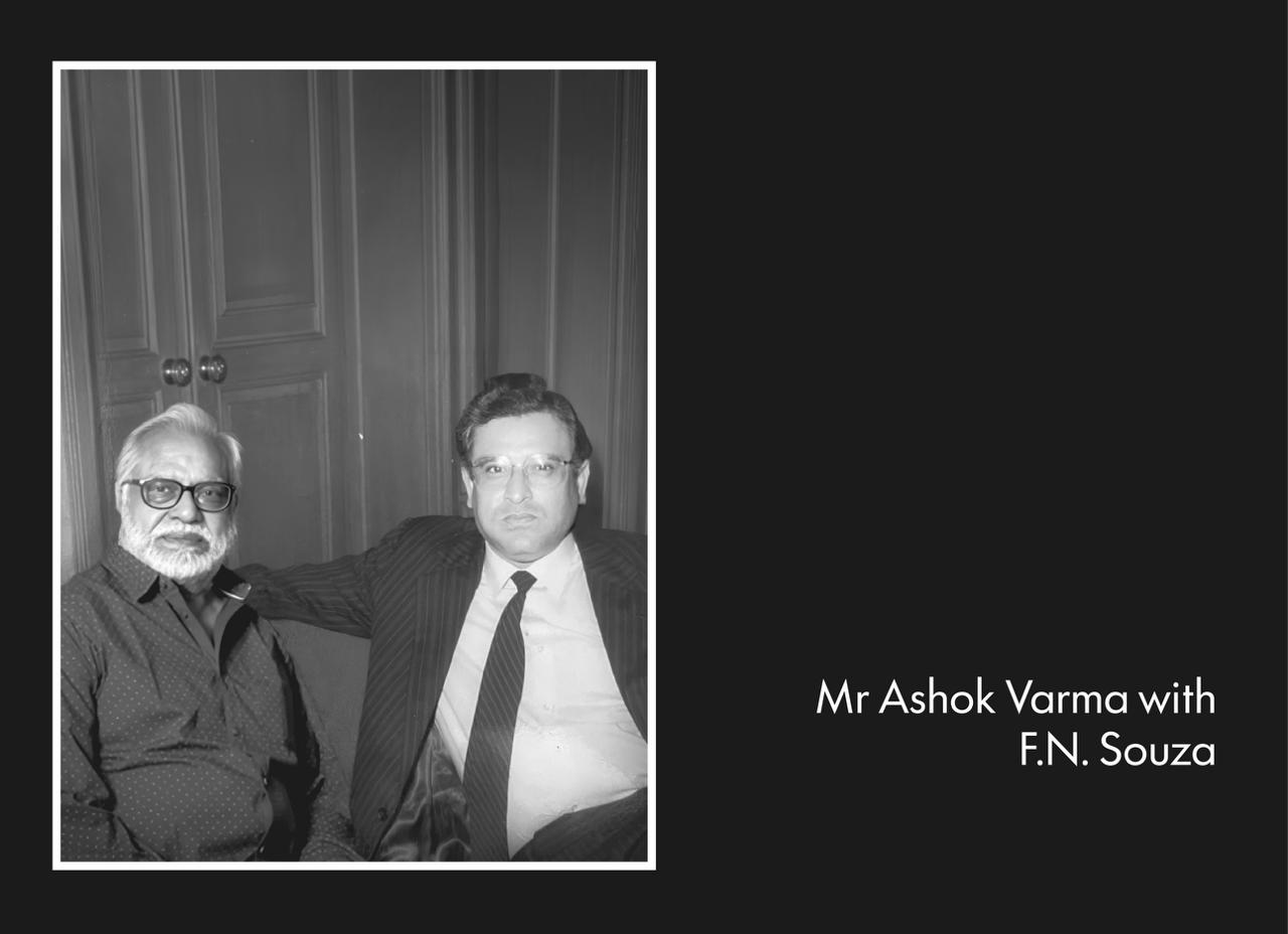 Mr Ashok Varma with F. N. Souza