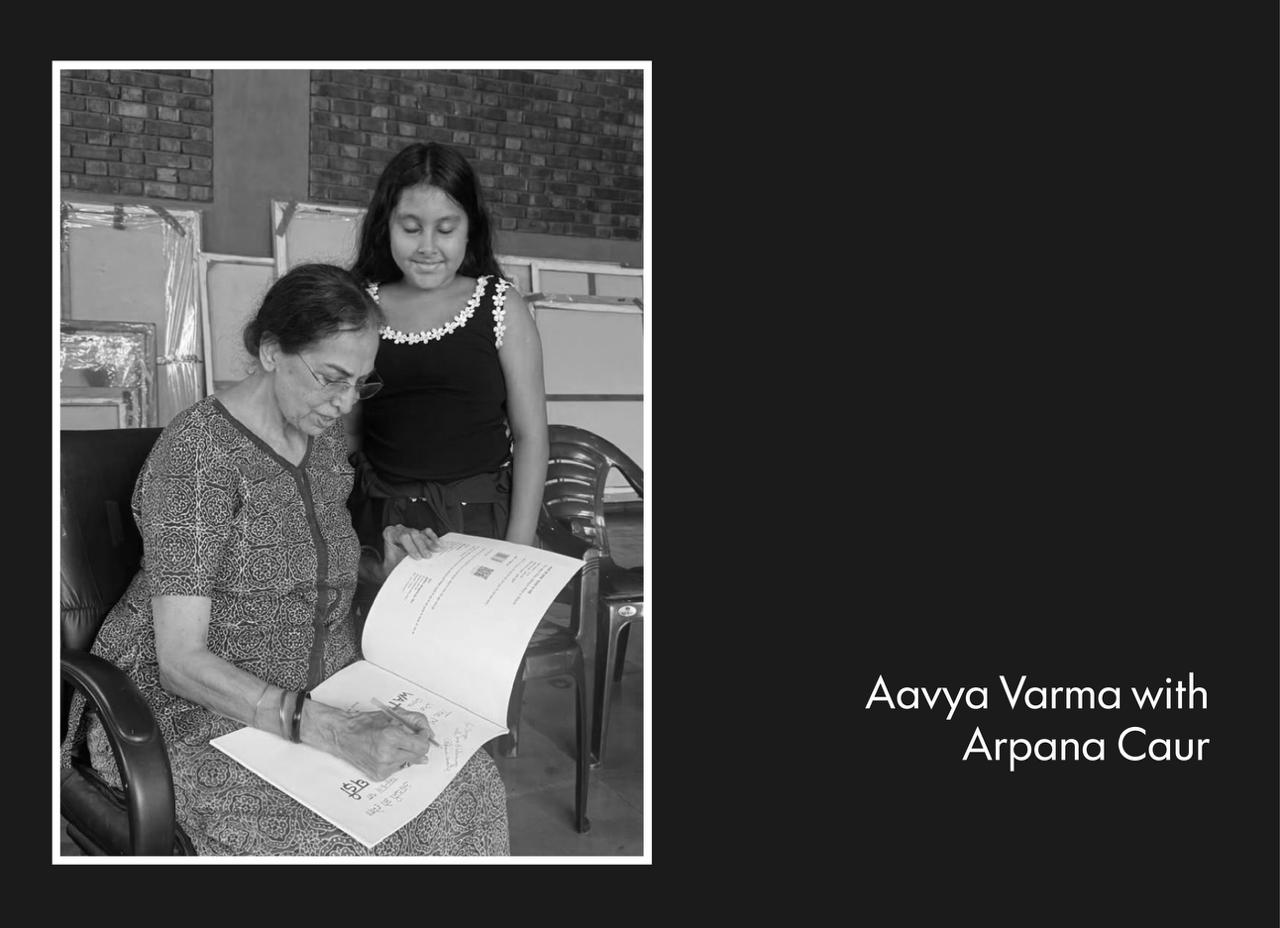 Mr Ashok Varma with M. F. Husain