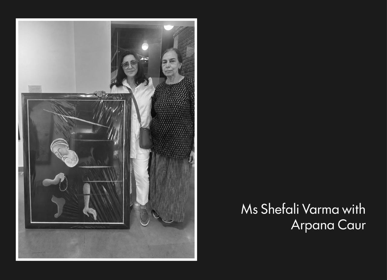 Mr Ashok Varma with M. F. Husain