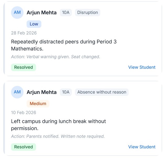 Instant feedback